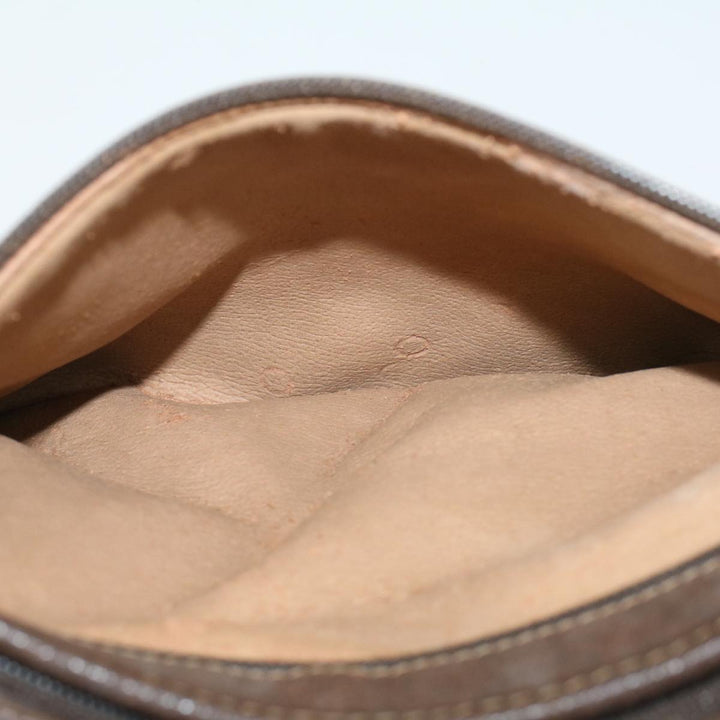 GUCCI GG Canvas Clutch Bag PVC Leather Beige 97.01.037  48147
