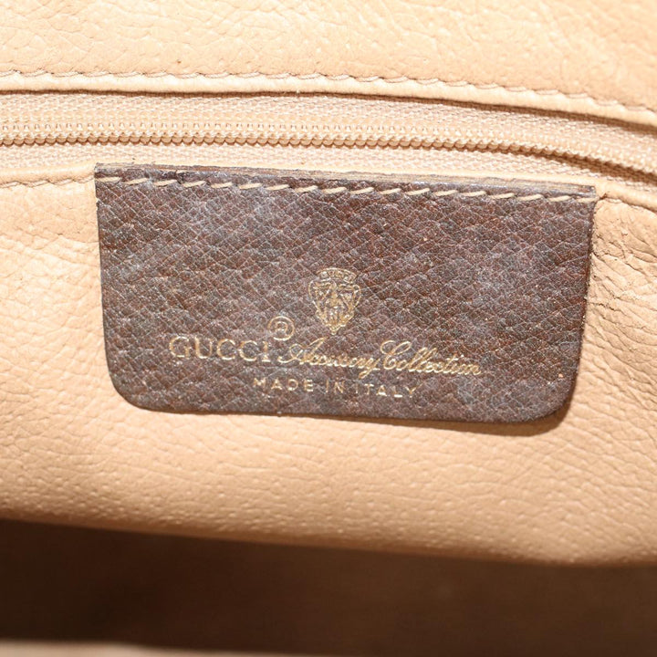 GUCCI GG Canvas Clutch Bag PVC Leather Beige 97.01.037  48147