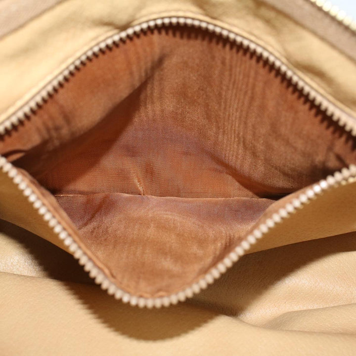 Celine Macadam Canvas Clutch Bag PVC Leather Brown  48205
