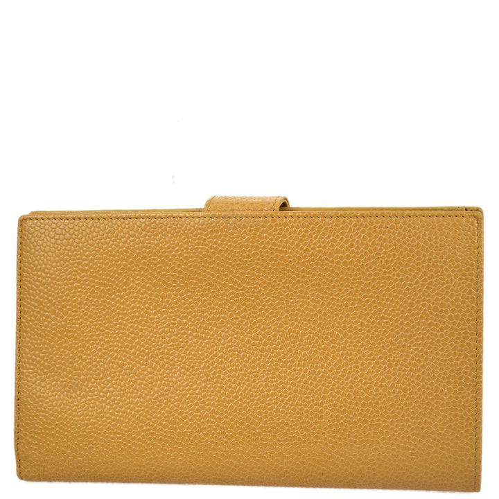 Top Quality Chanel 2005-2006 Beige Caviar Timeless Long Wallet