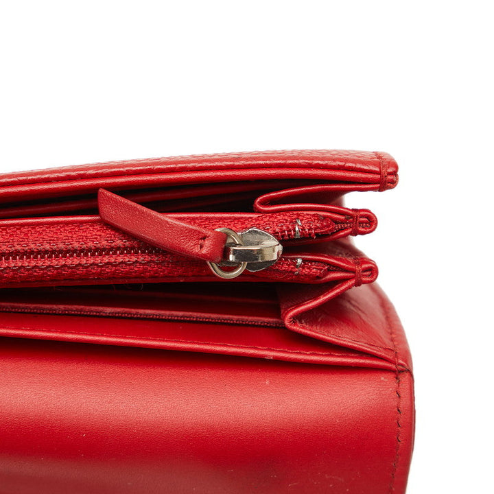 Top Quality Chanel Cocomark Long Wallet Red Caviar   Chanel