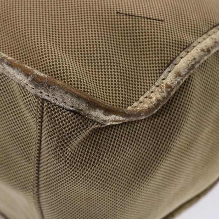 Chloe Harley Shoulder Bag Canvas Leather Beige 01-10-51-5811 48353