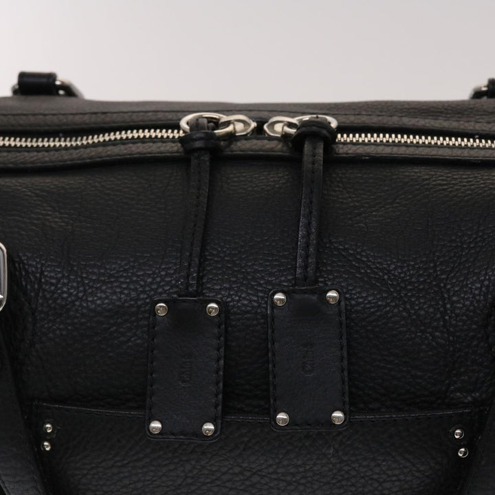 Chloe Mr Paddington Boston Bag Leather Black 48467