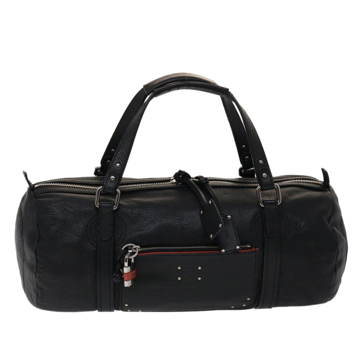 Chloe Mr Paddington Boston Bag Leather Black 48467