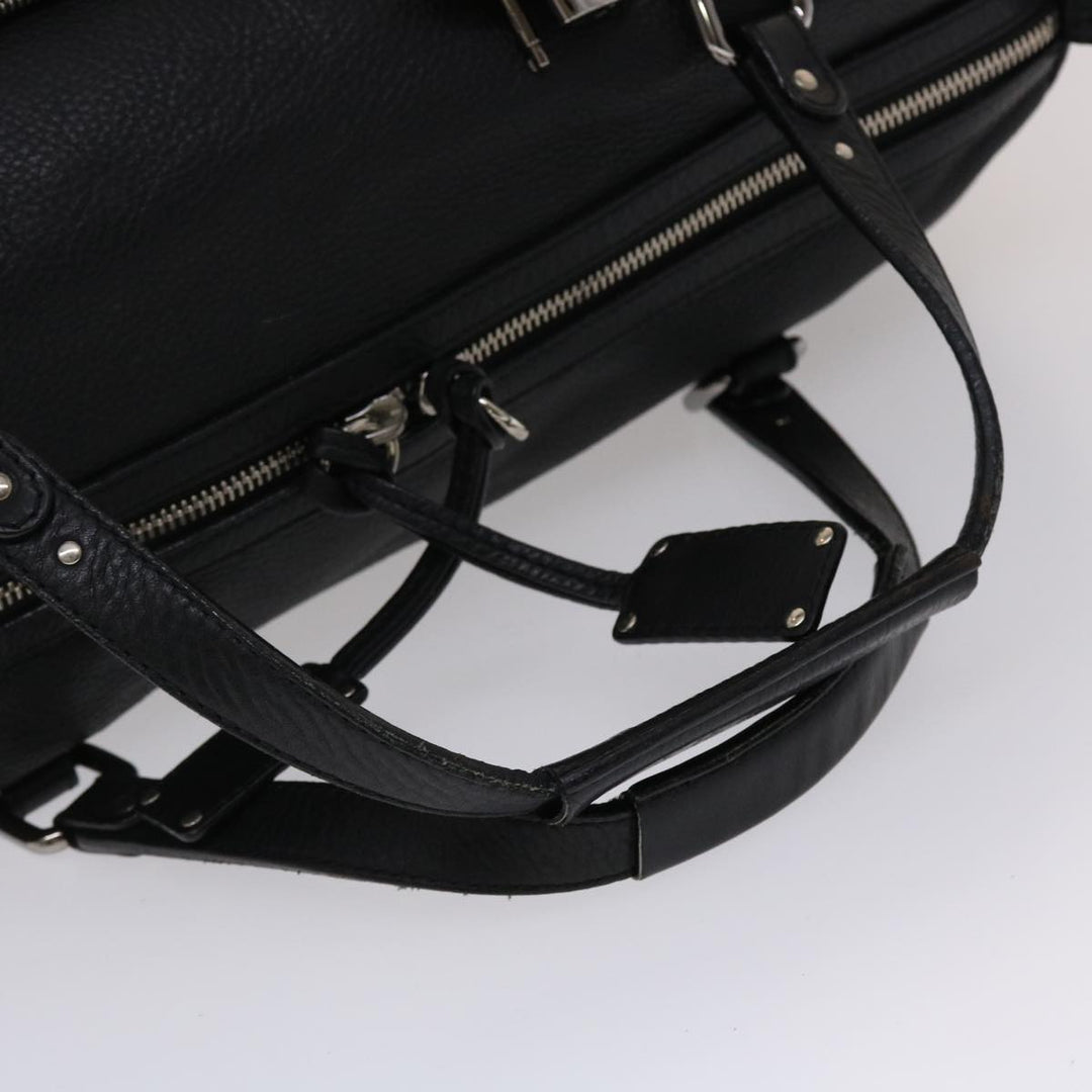 Chloe Mr Paddington Boston Bag Leather Black 48467