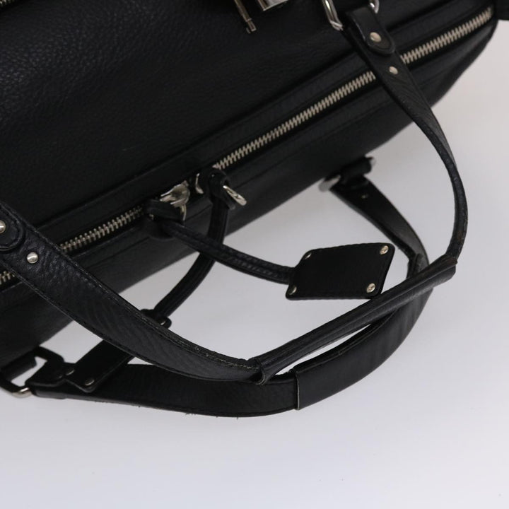 Chloe Mr Paddington Boston Bag Leather Black 48467
