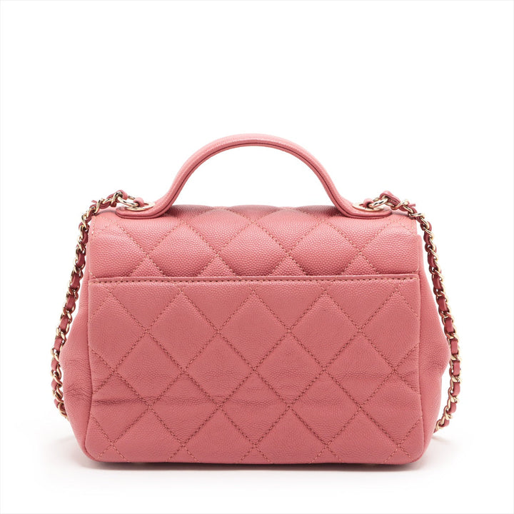 Top Quality Chanel Mattress Caviar Skin 2WAY Handbag Pink Gold  28th Floor