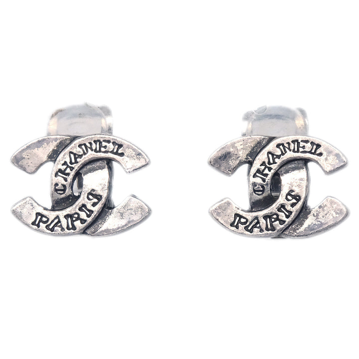 Top Quality Chanel CC Earrings Clip-On Silver 99A