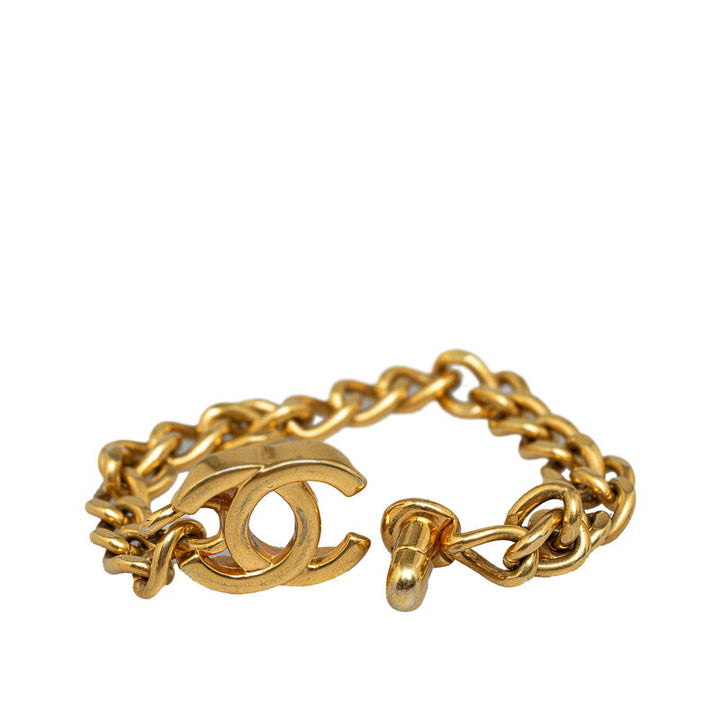 Top Quality Chanel Vintage Coco Turn-Lock Chain Bracelet G   Chanel
