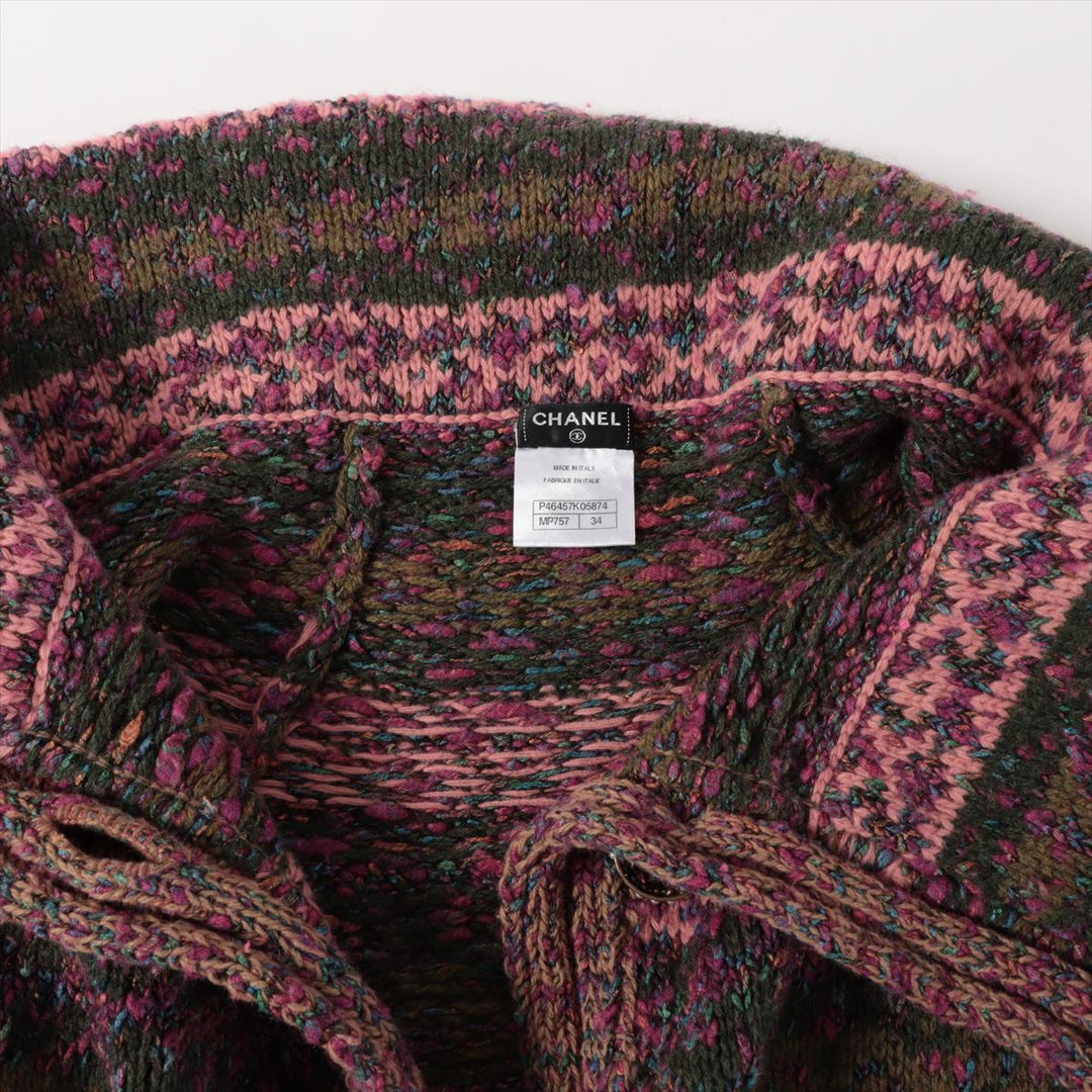 Top Quality Chanel Grippor Cotton x Wool Cardigan 34  Multicolor P46457K05874