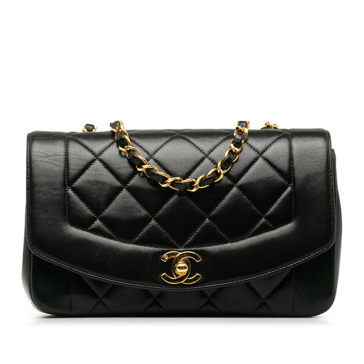 Top Quality Chanel Diana Flap Small in Lambskin Quilted