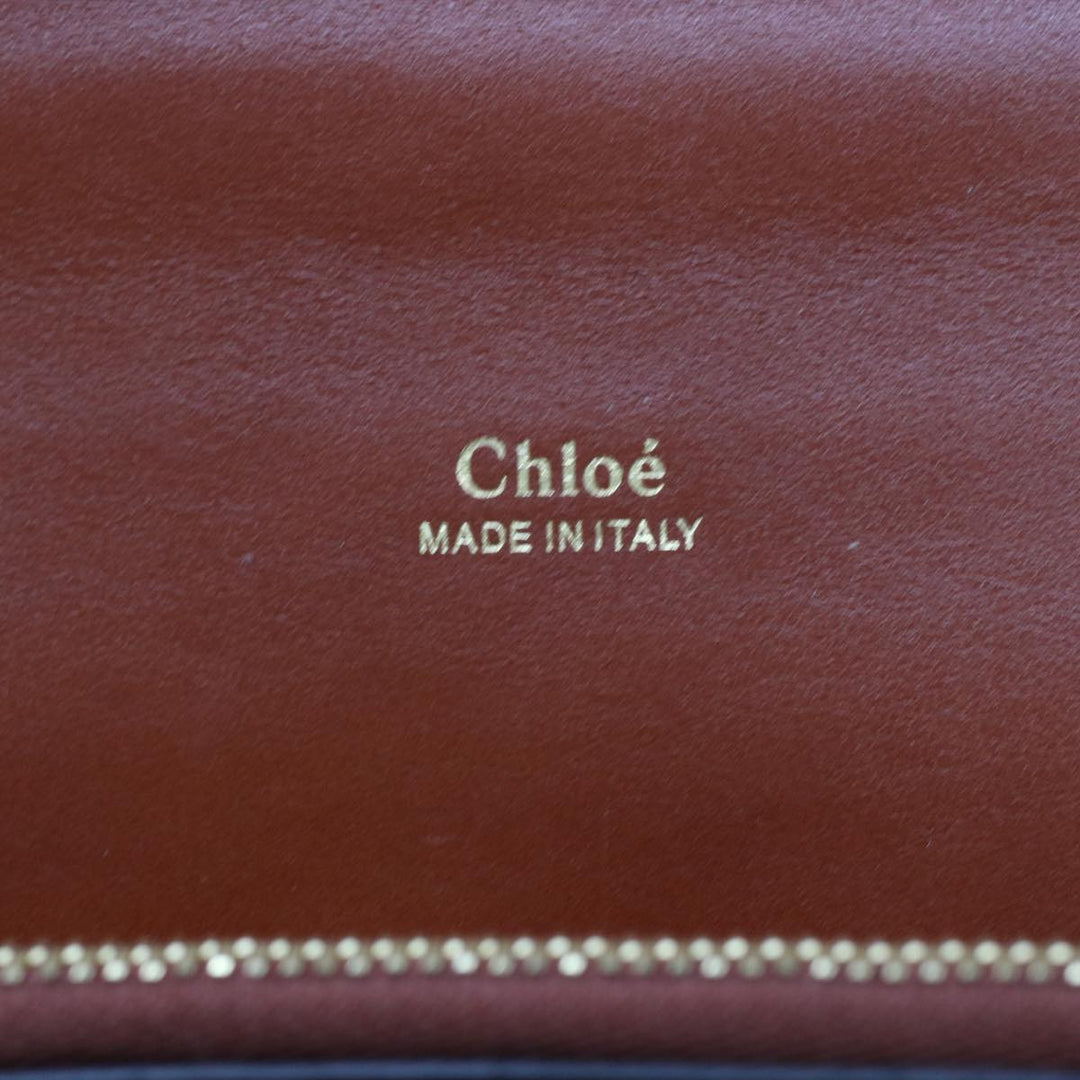 Chloe Abby Chain Shoulder Bag Leather Brown CHC19WS206 B72 49312A