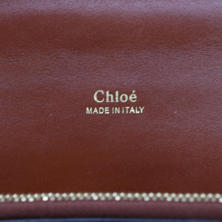 Chloe Abby Chain Shoulder Bag Leather Brown CHC19WS206 B72 49312A