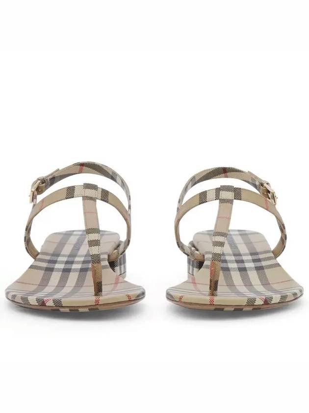 Burberry Vintage Check Lambskin Sandals Archive Beige