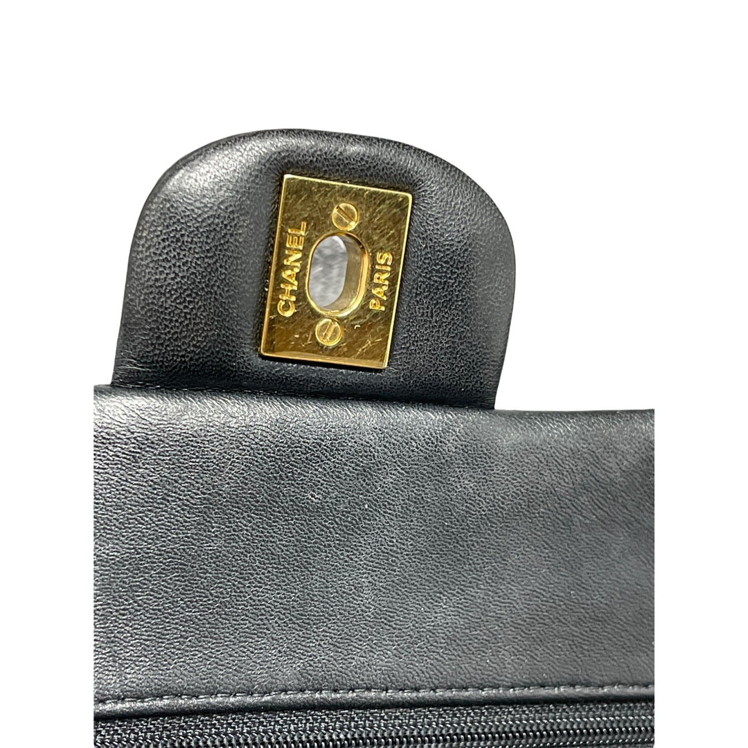 Top Quality Chanel Top Quality Chanel Classic Double New Bag Quilted Lambskin Small - Black