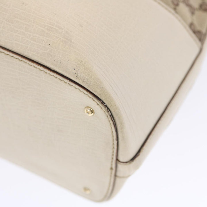 GUCCI GG Canvas Sherry Line Shoulder Bag Beige White 137385  49887