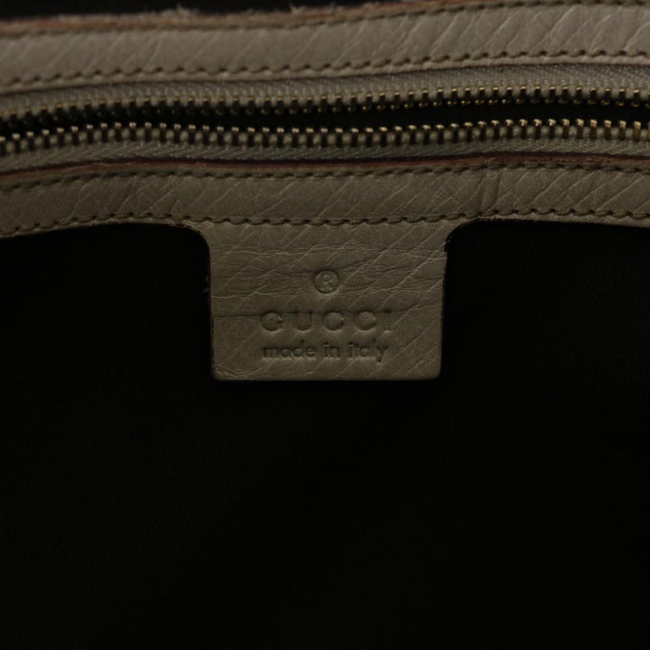 GUCCI GG Canvas Sherry Line Shoulder Bag Beige White 137385  49887