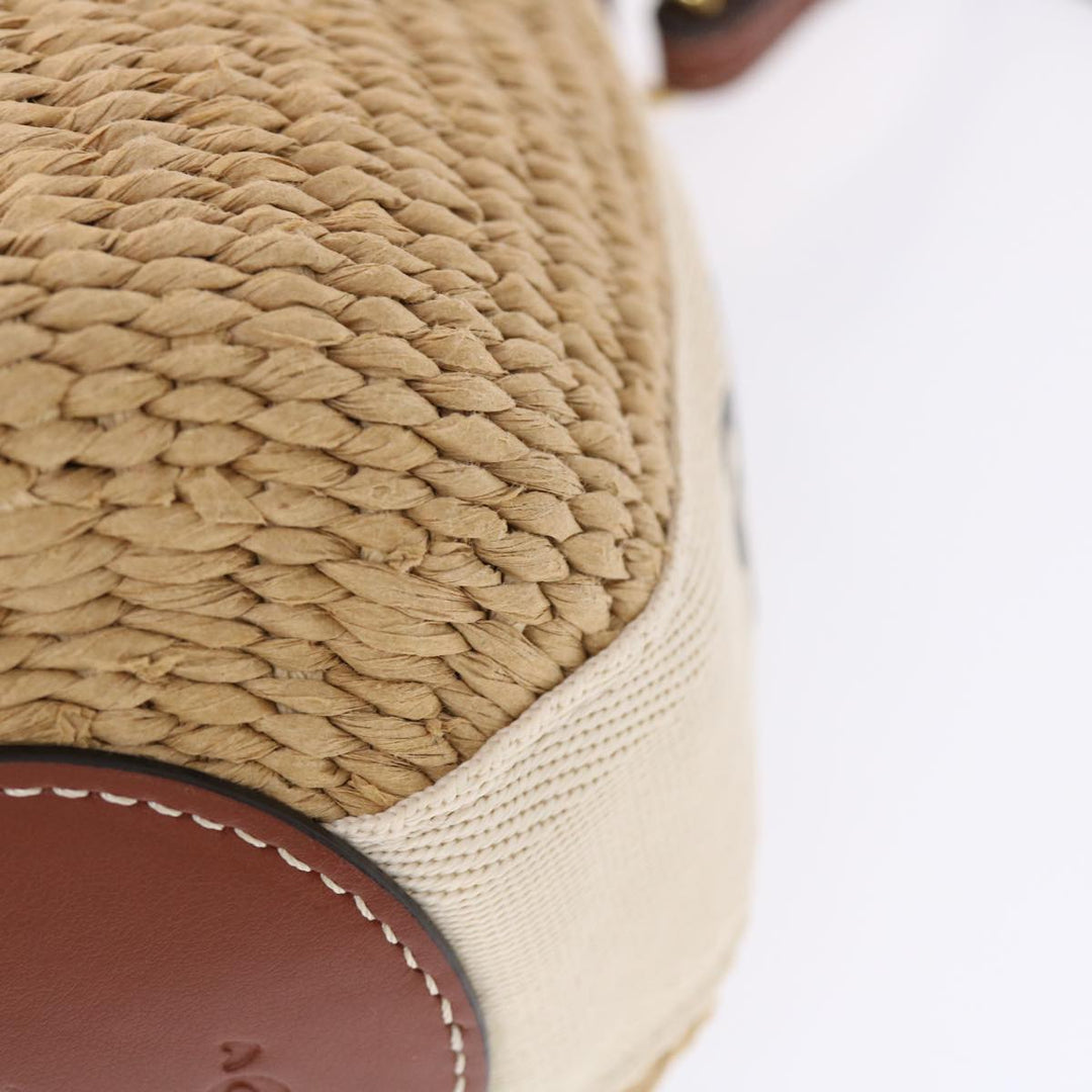 Chloe Small Woody Shoulder Bag straw Beige 03-21-68-65 49911