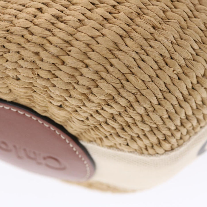 Chloe Small Woody Shoulder Bag straw Beige 03-21-68-65 49911