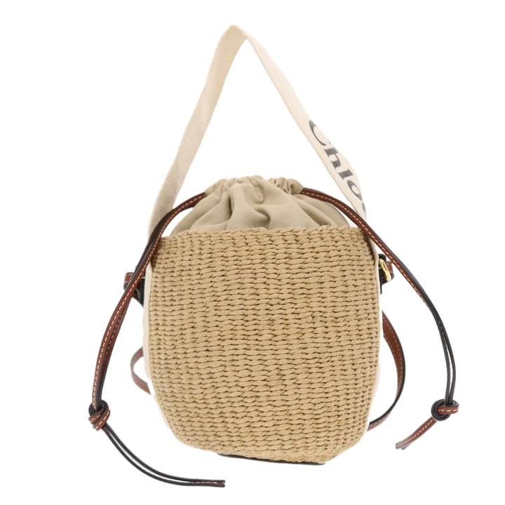 Chloe Small Woody Shoulder Bag straw Beige 03-21-68-65 49911