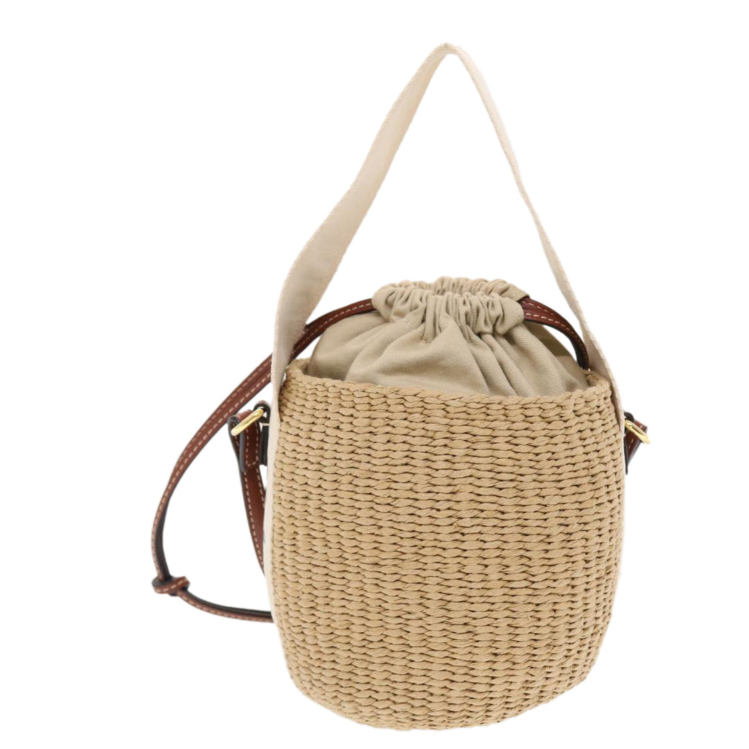 Chloe Small Woody Shoulder Bag straw Beige 03-21-68-65 49911