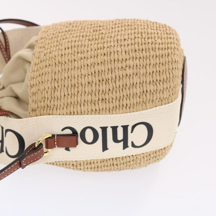 Chloe Small Woody Shoulder Bag straw Beige 03-21-68-65 49911