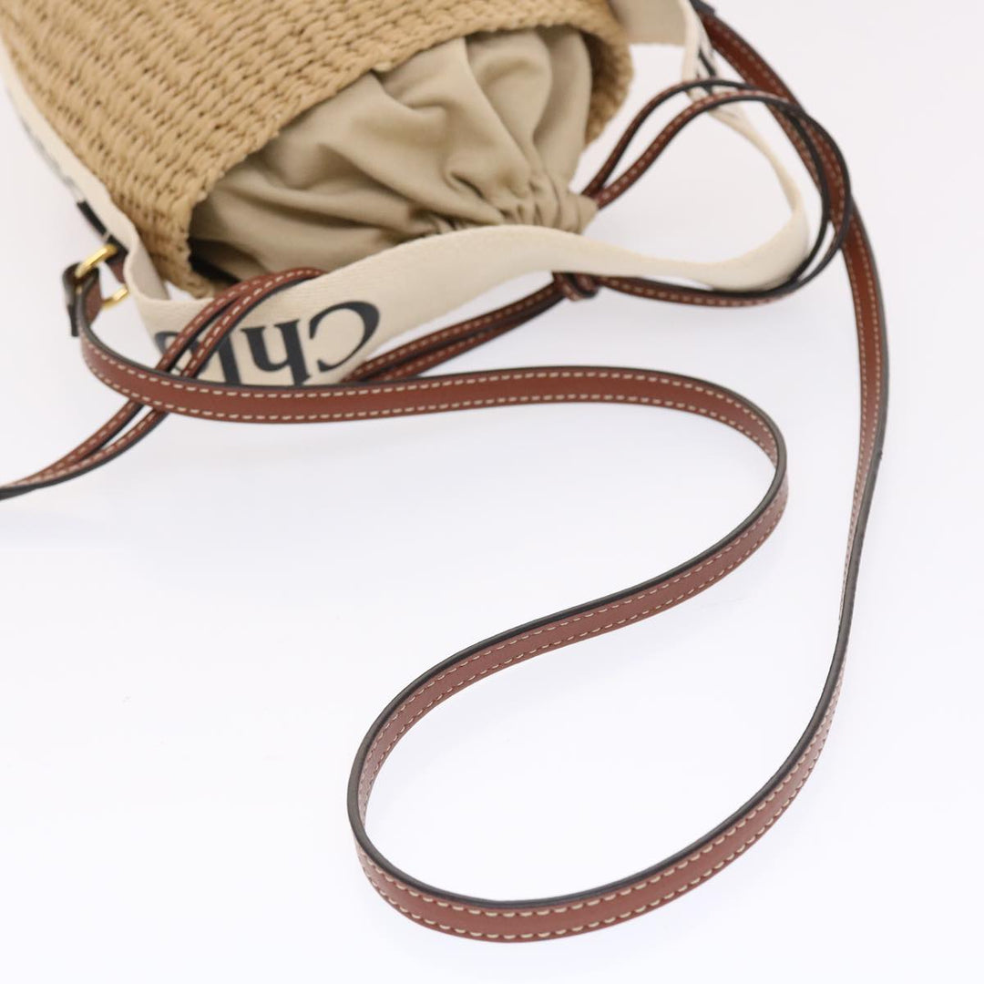 Chloe Small Woody Shoulder Bag straw Beige 03-21-68-65 49911