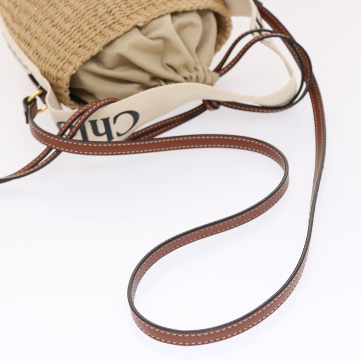 Chloe Small Woody Shoulder Bag straw Beige 03-21-68-65 49911