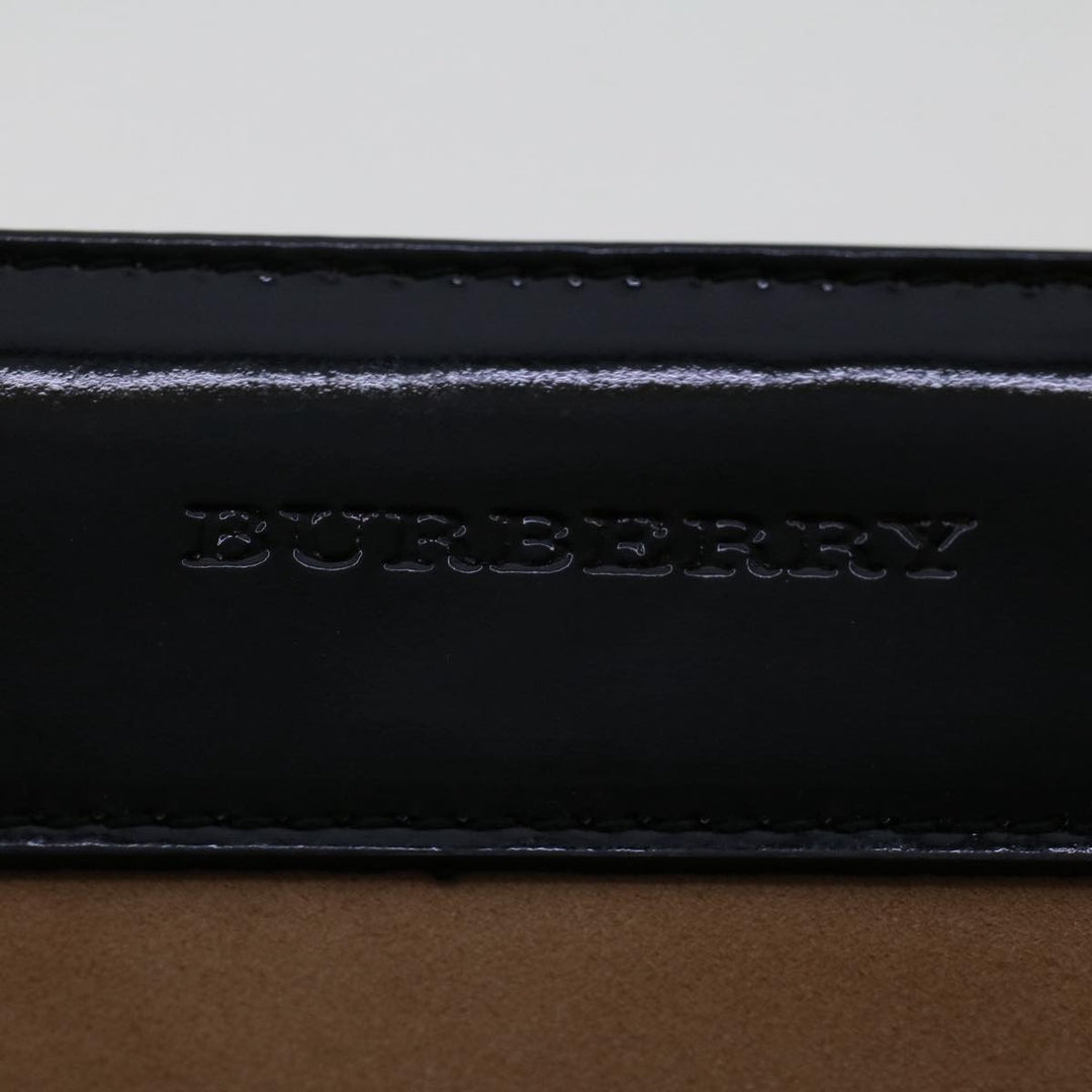 Burberry Nova Check Hand Bag Wool Beige Auth 49934