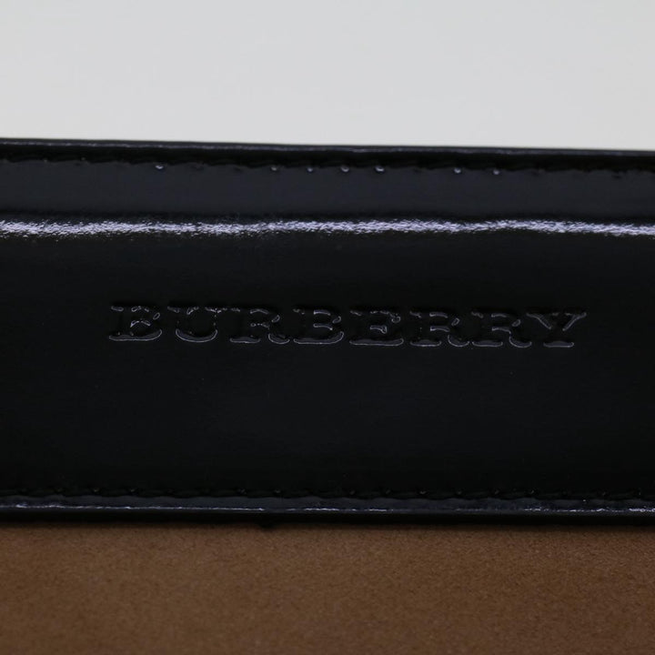 Burberry Nova Check Hand Bag Wool Beige Auth 49934