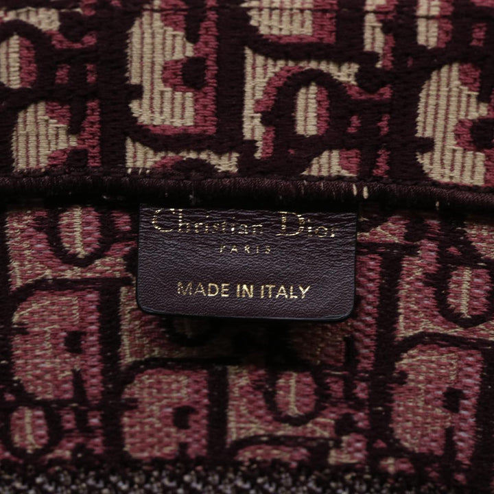 CHRISTIAN Top quality Dior Trotter Canvas Oblique Tote Bag Bordeaux M1296 ZRIW Auth 49935A