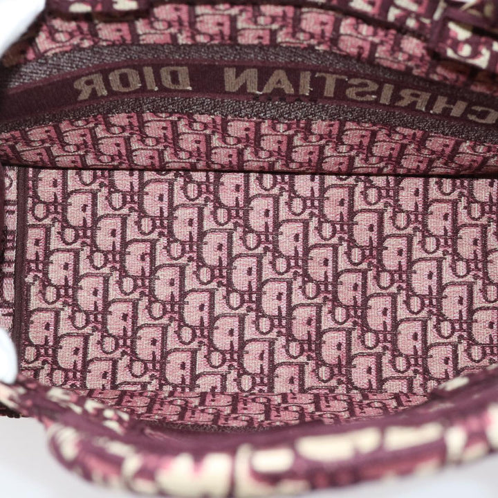 CHRISTIAN Top quality Dior Trotter Canvas Oblique Tote Bag Bordeaux M1296 ZRIW Auth 49935A