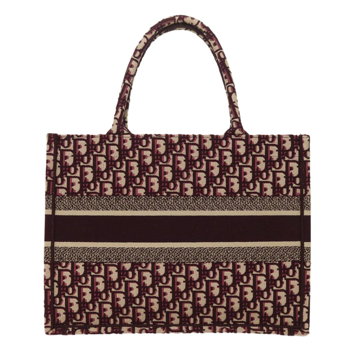 CHRISTIAN Top quality Dior Trotter Canvas Oblique Tote Bag Bordeaux M1296 ZRIW Auth 49935A