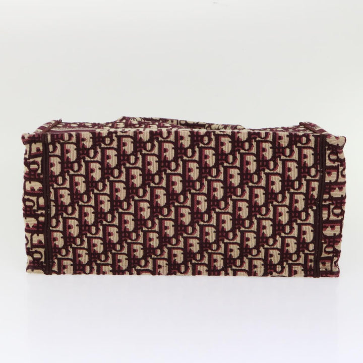 CHRISTIAN Top quality Dior Trotter Canvas Oblique Tote Bag Bordeaux M1296 ZRIW Auth 49935A