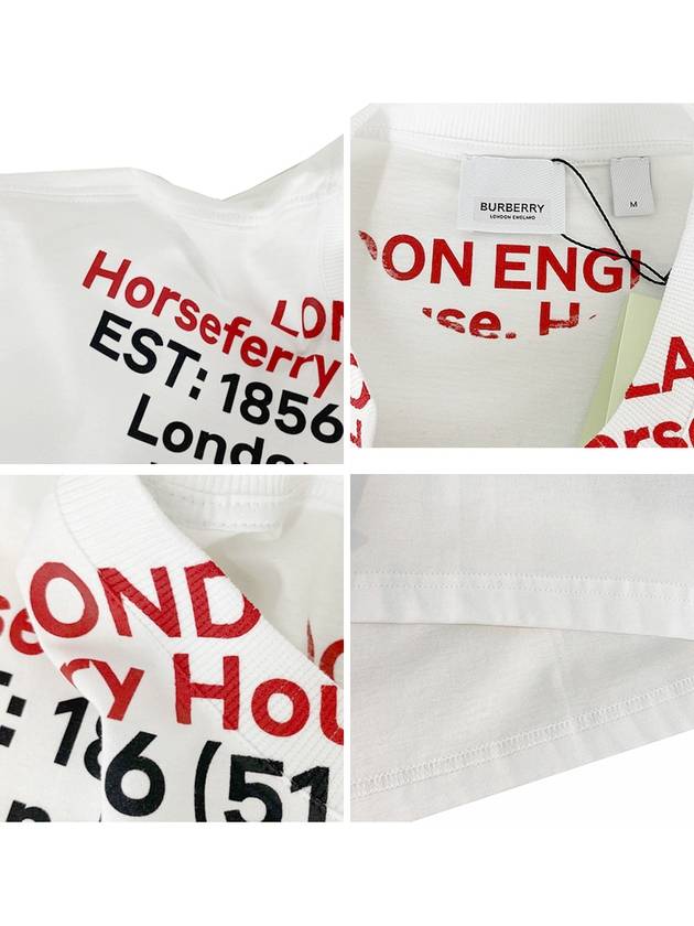 Burberry Location Short Sleeve T-Shirt White