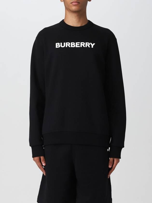 Burberry Front Logo Print Sweatshirt Black