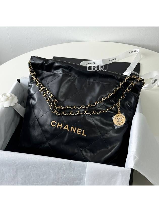 22 bags small black gold AS3260 Chanel