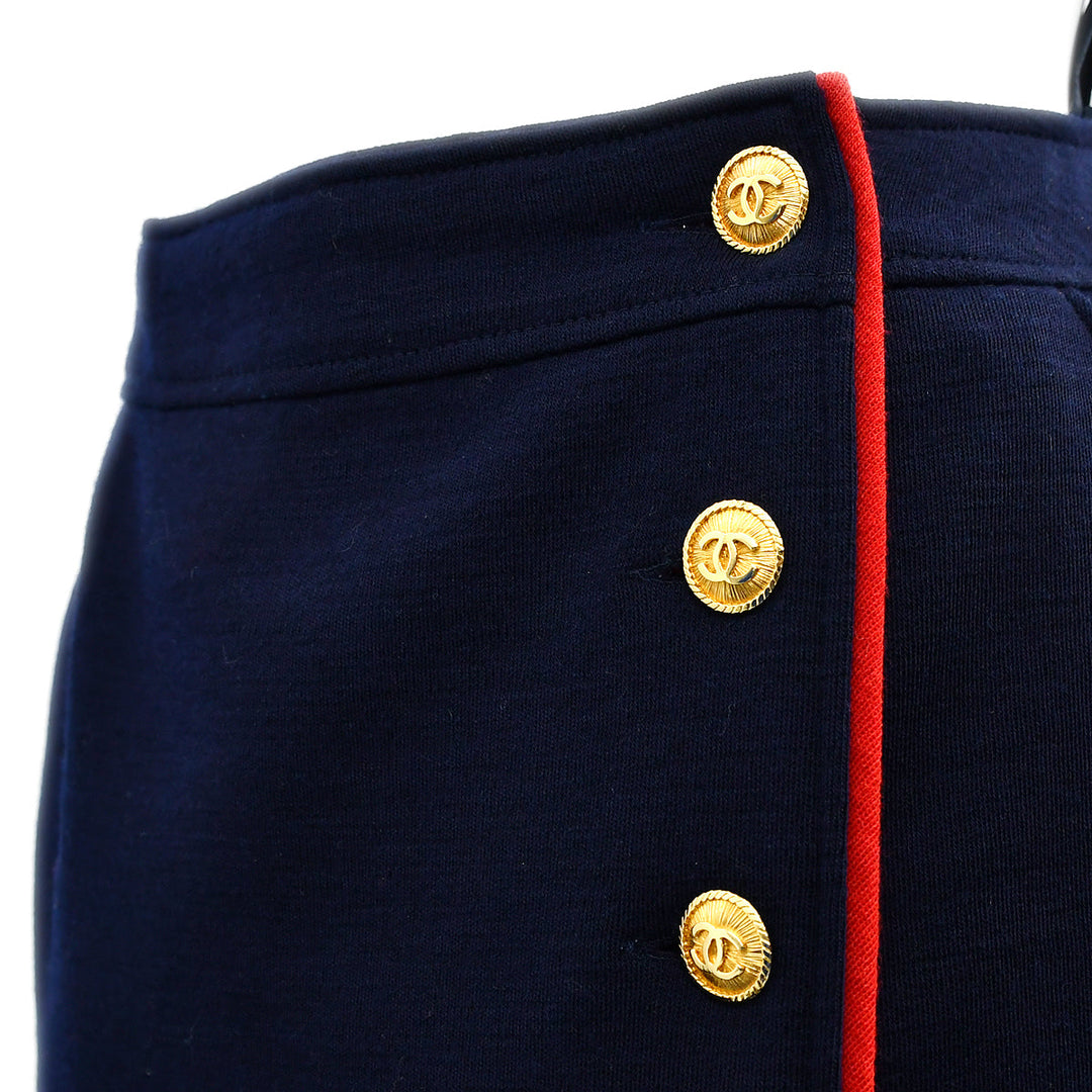 Top Quality Chanel Setup Tops Skirt Navy #38