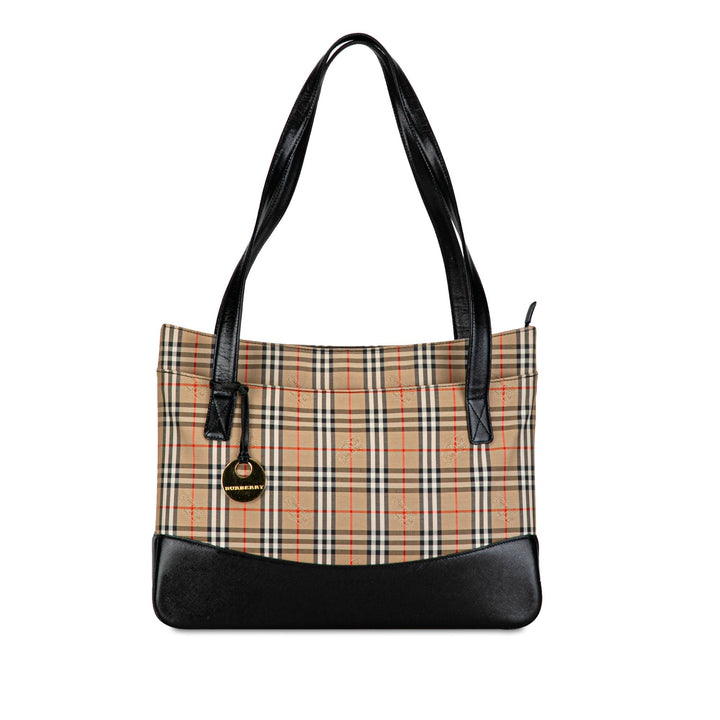 BURBERRY Haymarket Check Tote Bag