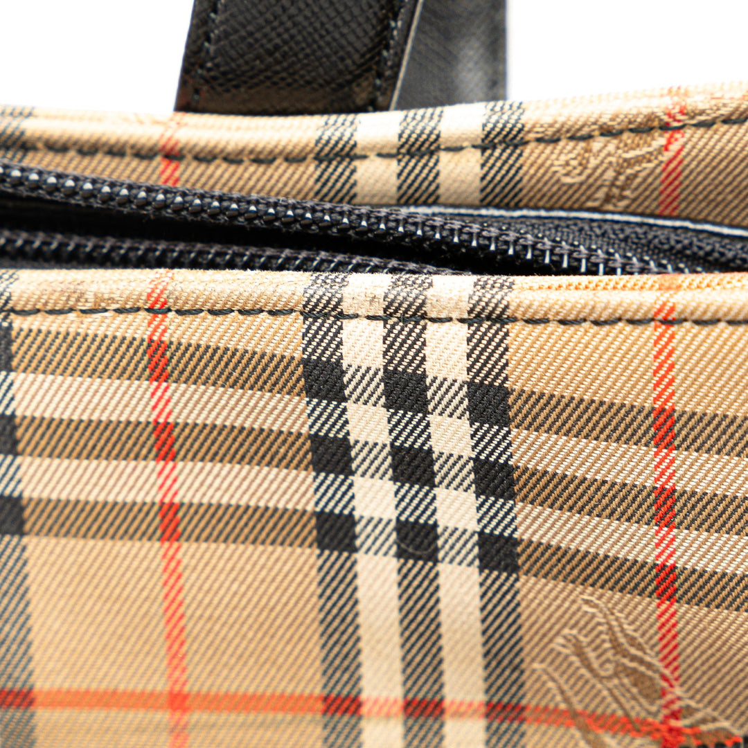 BURBERRY Haymarket Check Tote Bag