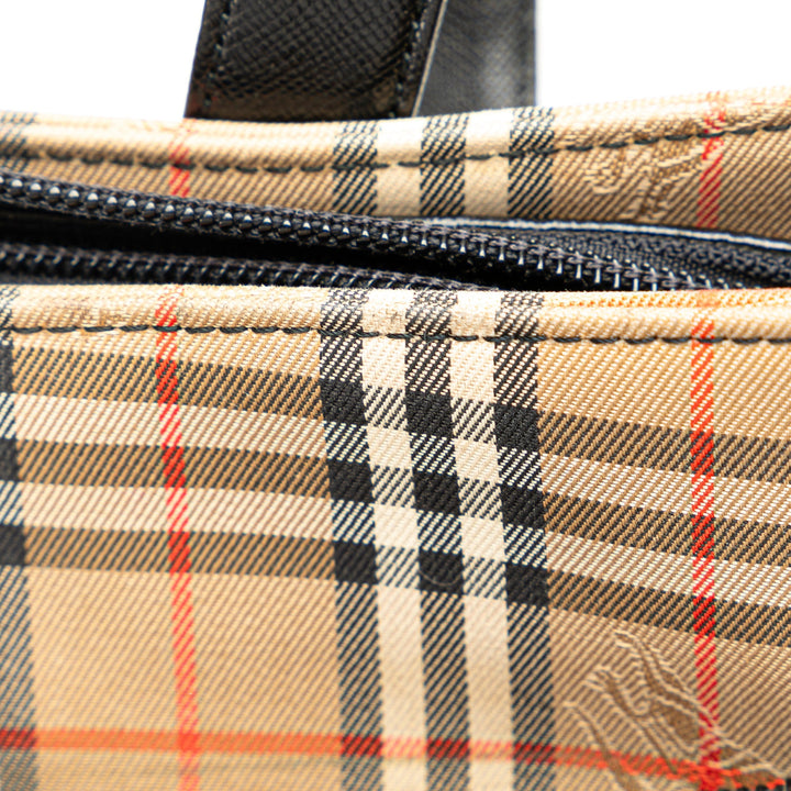 BURBERRY Haymarket Check Tote Bag