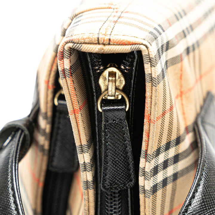 BURBERRY Haymarket Check Tote Bag