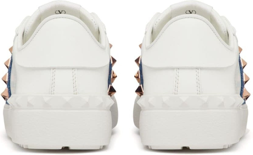 ROCKSTUD LEATHER SNEAKERS