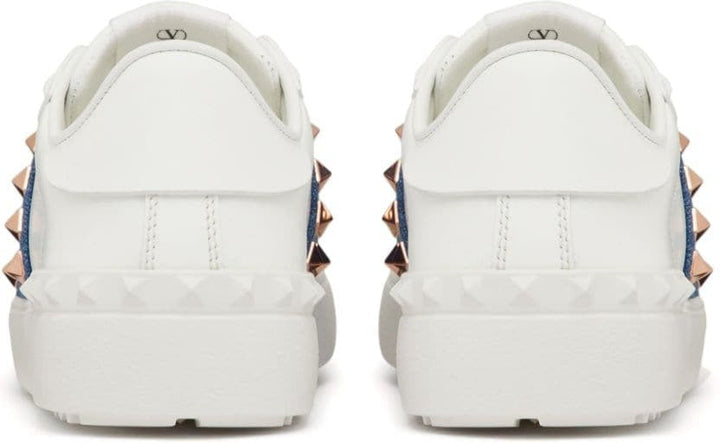 ROCKSTUD LEATHER SNEAKERS