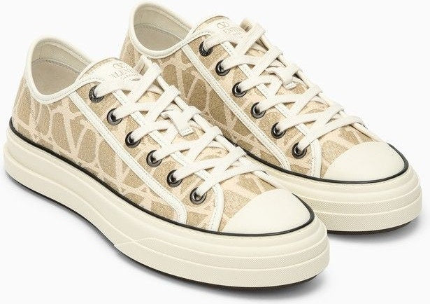 TRAINER LOW-TOP TOTALOOP TOILE ICONOGRAPHE BEIGE/IVORY