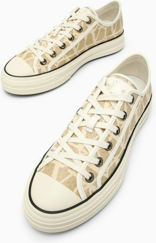 TRAINER LOW-TOP TOTALOOP TOILE ICONOGRAPHE BEIGE/IVORY