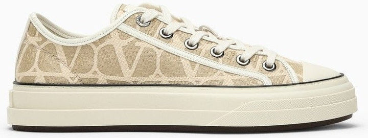 TRAINER LOW-TOP TOTALOOP TOILE ICONOGRAPHE BEIGE/IVORY