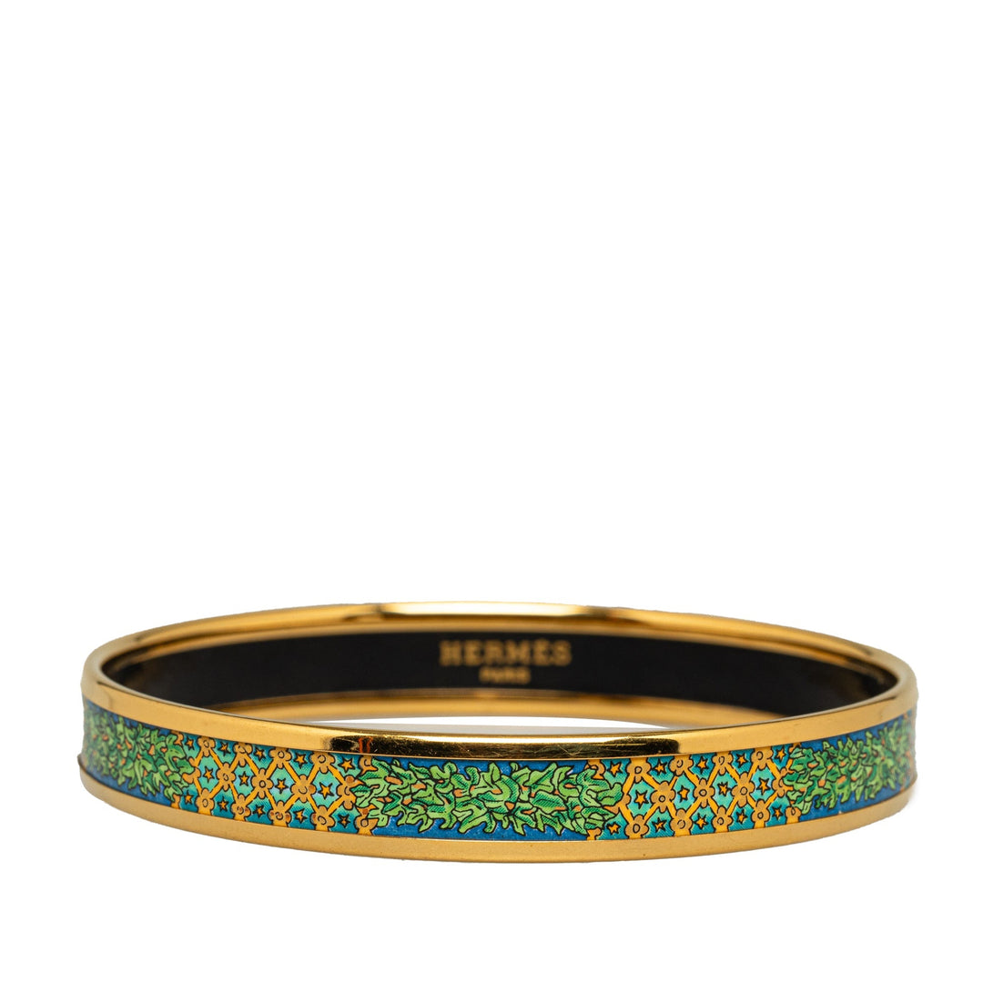 Hermes Narrow Enamel Bangle Costume Bracelet