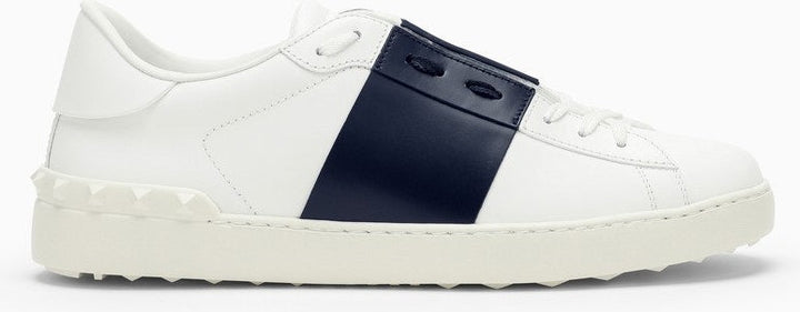 WHITE/MARINE BLUE OPEN SNEAKERS