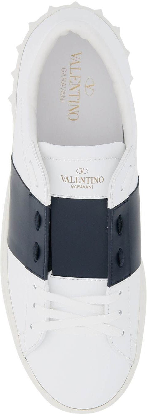 WHITE/MARINE BLUE OPEN SNEAKERS